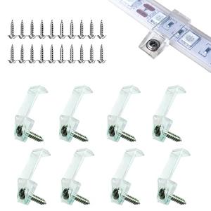 Outdoor LED Strip Light Mounting Clips with Screws
