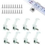 Outdoor LED Strip Light Mounting Clips with Screws