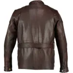 Men's Premium Brown Benjamin Button Long Leather Jacket