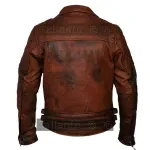 Gallanto Vintage Dark Brown Classic Diamond Armoured Biker Leather Jacket