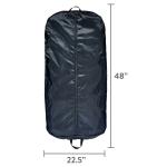 48" Black Polyester Travel Garment Carrier