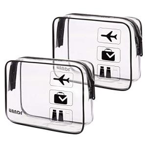 WANDF TSA Approved Clear Toiletry Bag Set