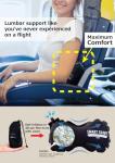 SmartTravel Inflatable Memory Foam Lumbar Pillow