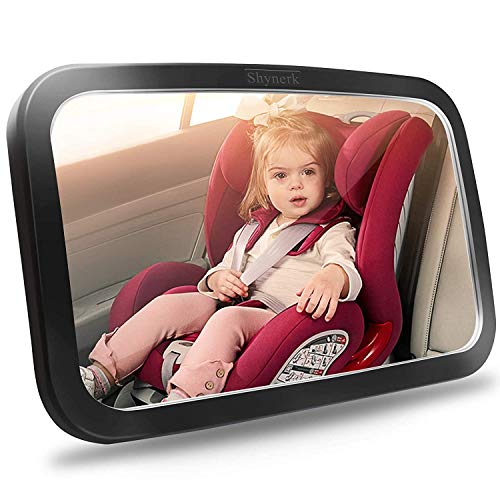 Shynerk Baby Car Mirror - Wide View, Shatterproof