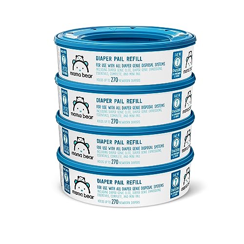 Mama Bear Diaper Pail Refills, 1080 Count (4 Packs)