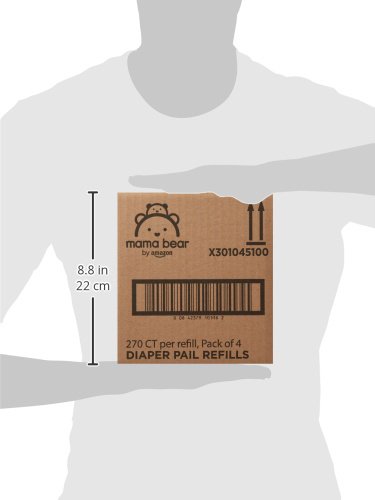 Mama Bear Diaper Pail Refills, 1080 Count (4 Packs)