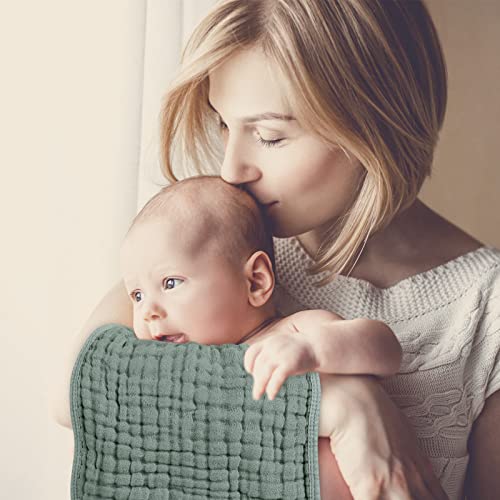 Soft and Absorbent Muslin Burp Cloths - 6 Pack