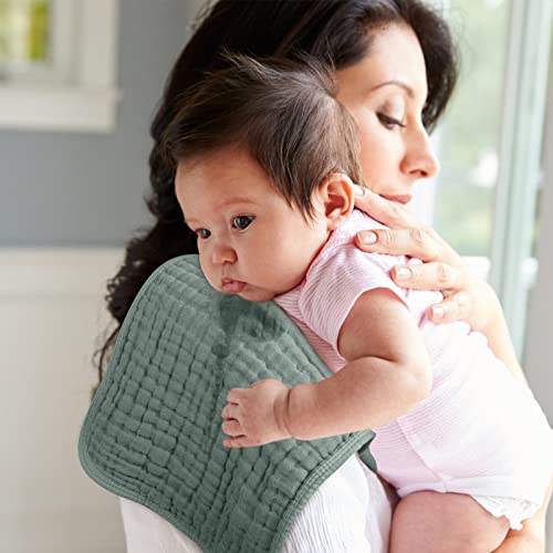 Soft and Absorbent Muslin Burp Cloths - 6 Pack