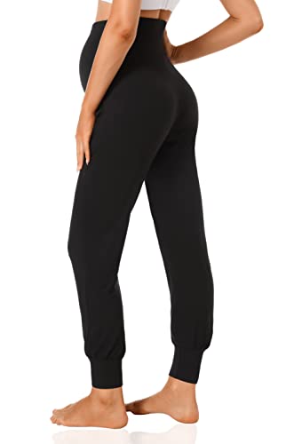 V VOCNI Maternity Activewear Jogger Sweatpants Belly Stretchy