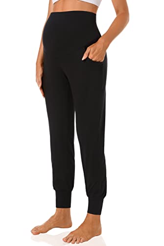 V VOCNI Maternity Activewear Jogger Sweatpants Belly Stretchy