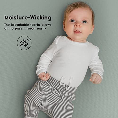 Yoofoss 2 Pack Fitted Crib Sheets, Super Soft Baby Sheet
