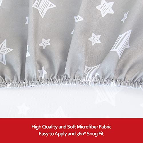 2 Pack Mini Crib Sheets, Stretchy Playard Fitted