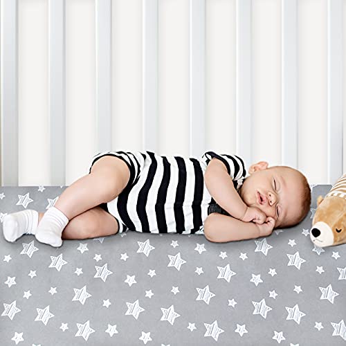2 Pack Mini Crib Sheets, Stretchy Playard Fitted