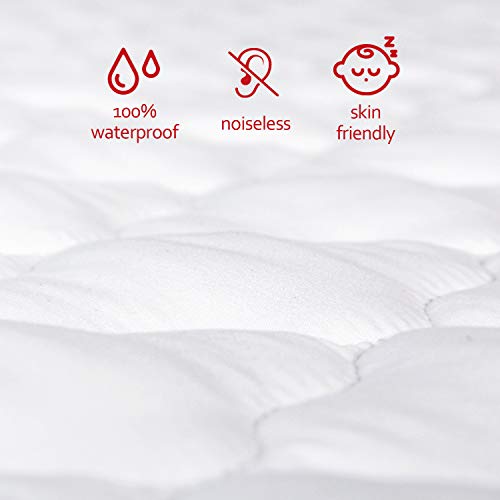 Waterproof Fitted Mattress Pad for Pack and Play