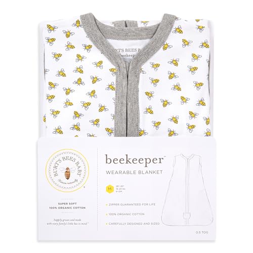 Burt's Bees Baby Beekeeper Wearable Blanket, Organic Cotton