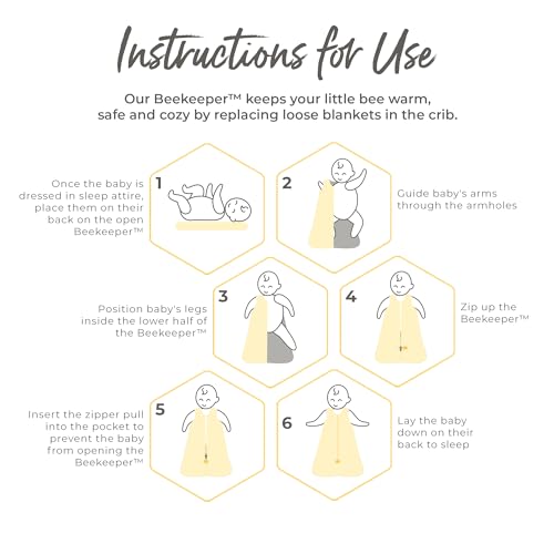 Burt's Bees Baby Beekeeper Wearable Blanket, Organic Cotton