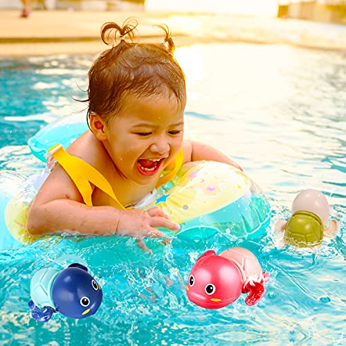 Colorful Turtle Bath Toys for Babies and Toddlers