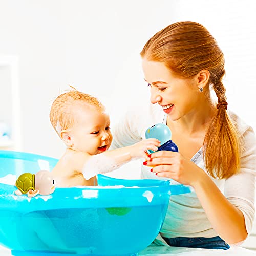 Colorful Turtle Bath Toys for Babies and Toddlers