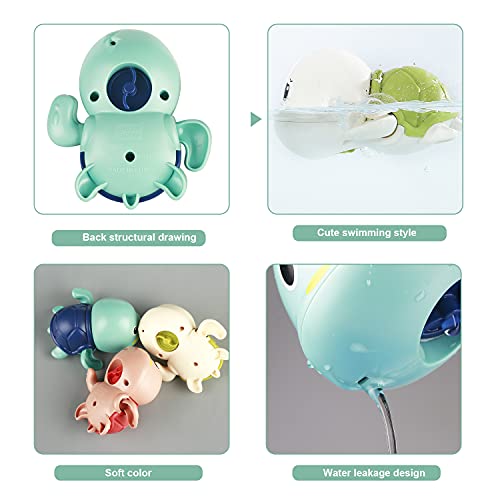 Colorful Turtle Bath Toys for Babies and Toddlers