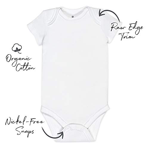 Organic Cotton Short Sleeve Bodysuits - 10-Pack