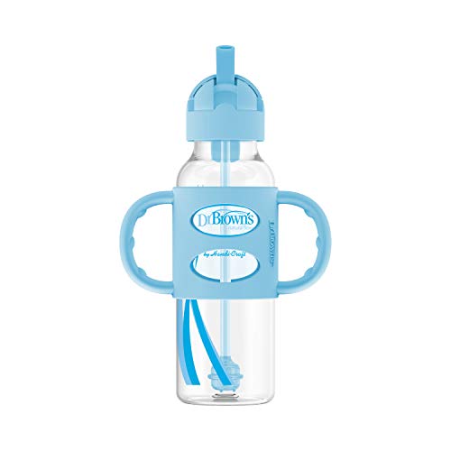 Dr. Brown's Narrow Sippy Straw Bottle - 8oz/250mL
