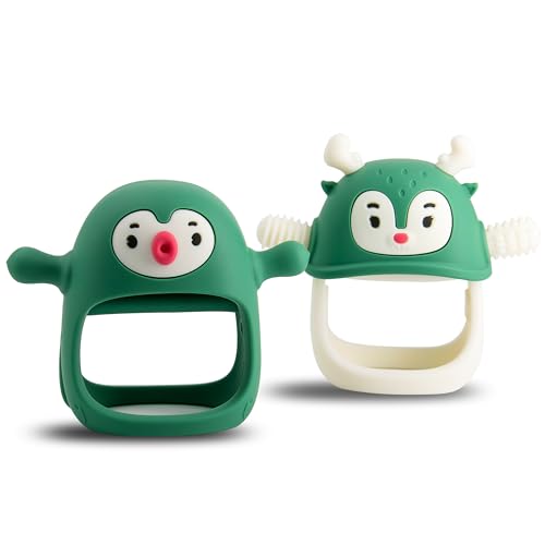 Smily Mia Penguin & Reindeer Teething Toy Set