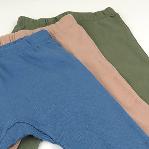 HonestBaby Organic Cotton Harem Pants Multi-Pack, Newborn