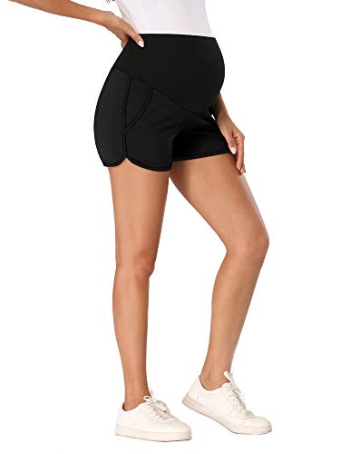Maternity Shorts with Pockets for Pregnancy Comfort