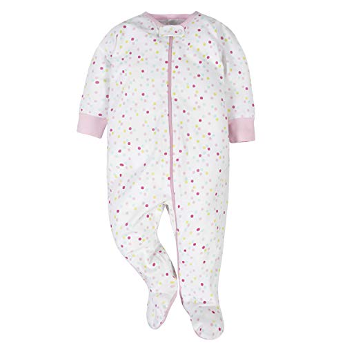 Baby Girls' 4-Pack Onesies Sleep 'N Play, Pink Sweet Treat