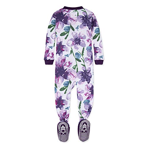 Burt's Bees Baby Zip Front Organic Pajamas - Purple Daylily