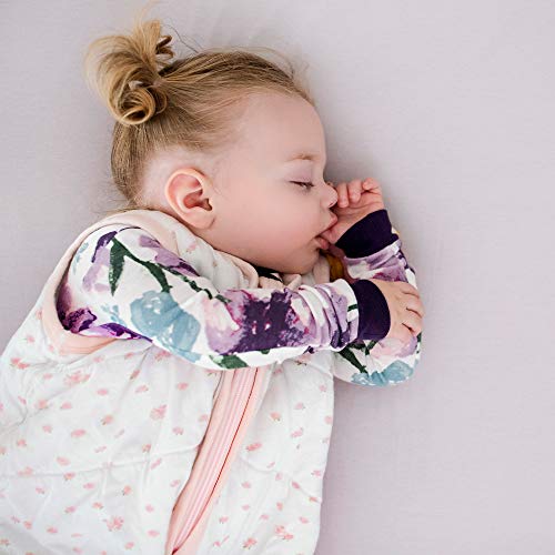 Burt's Bees Baby Zip Front Organic Pajamas - Purple Daylily