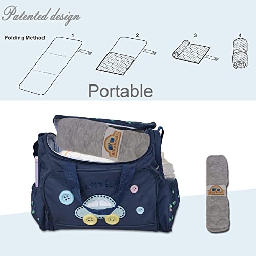 BlueSnail Waterproof Quilted Changing Pad Liners - 3 Pack