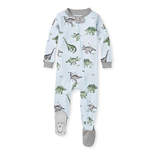 Burt's Bees Baby Boys Organic Sleepers, Happy Herbivores