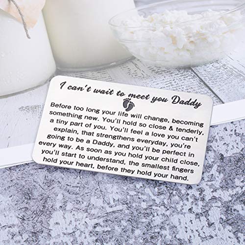 Daddy-to-Be Wallet Insert Card: Perfect Baby Announcement Gift