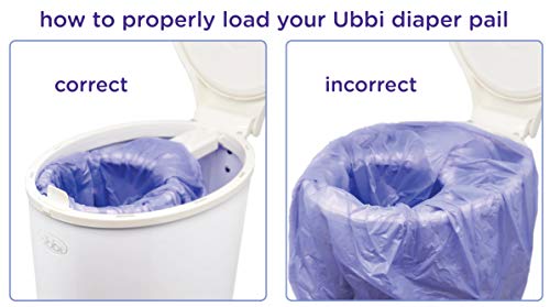 Ubbi Disposable Diaper Pail Bags, 75 Count
