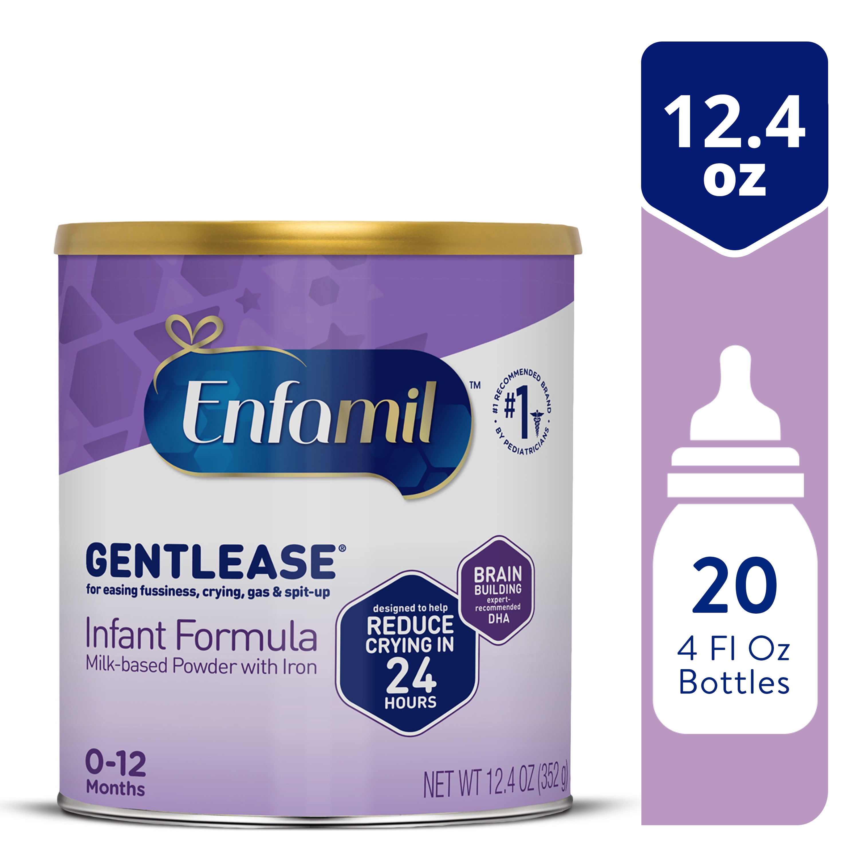 Enfamil Gentlease: Fussiness-Reducing Baby Formula, 12.4 Oz Powder