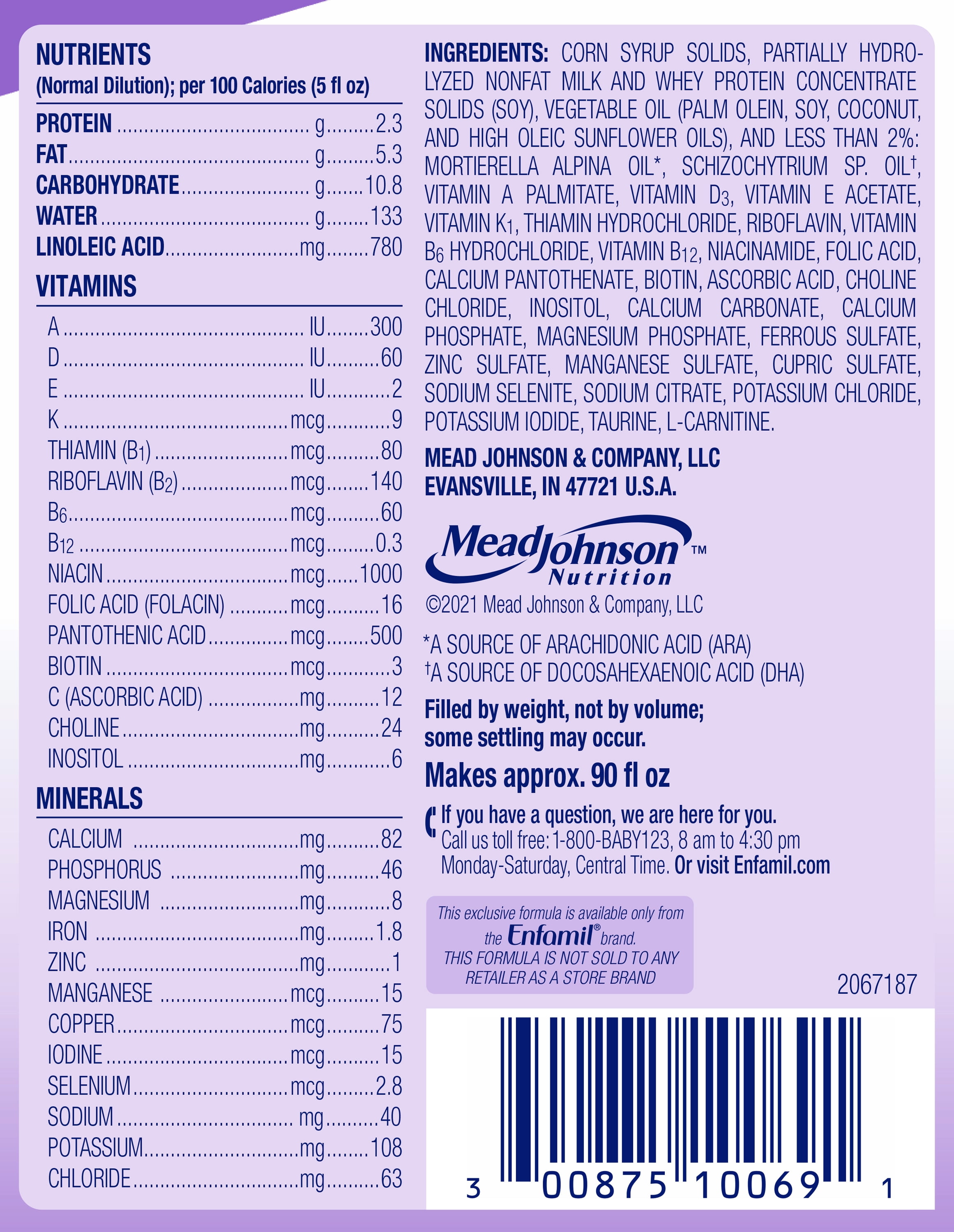 Enfamil Gentlease: Fussiness-Reducing Baby Formula, 12.4 Oz Powder