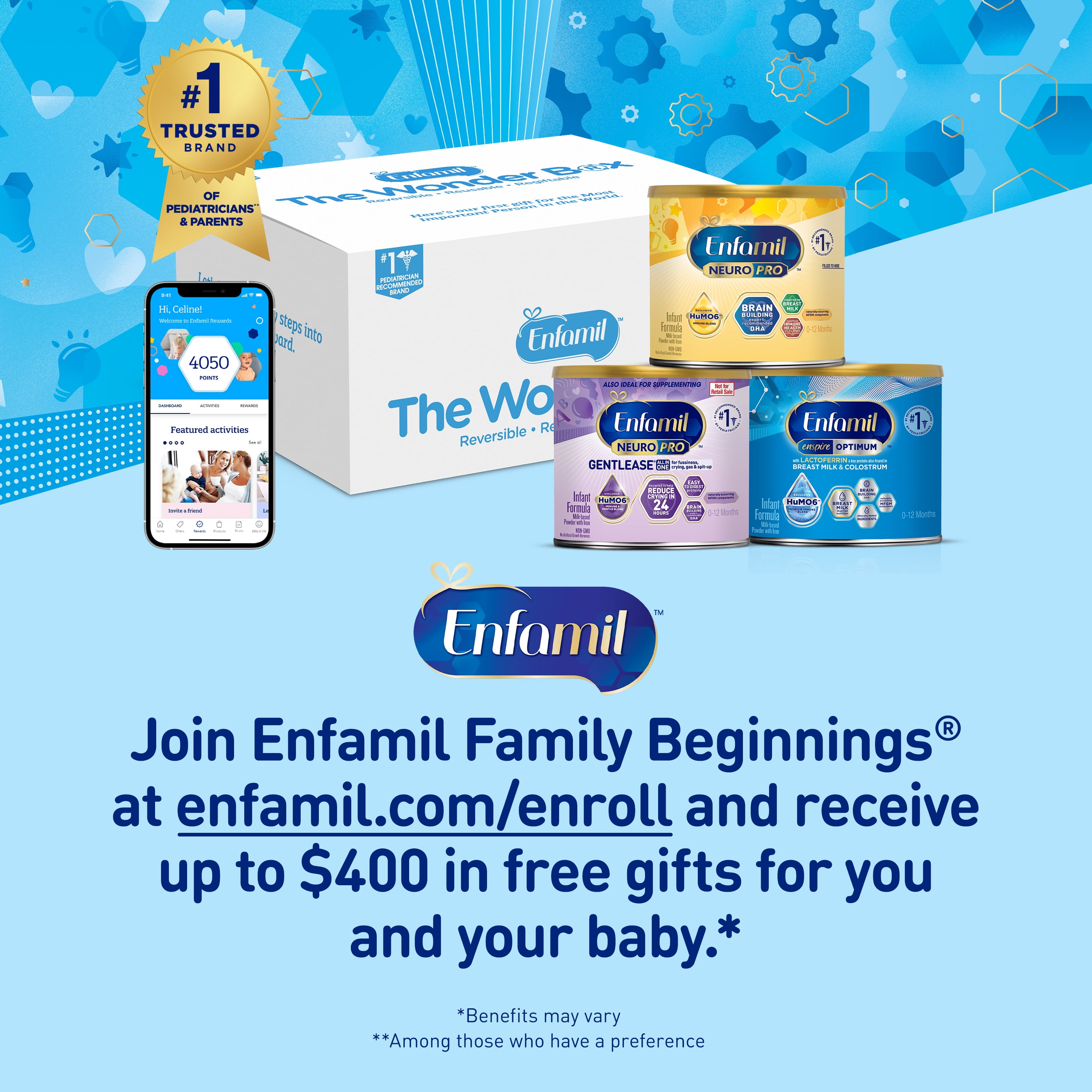 Enfamil NeuroPro Gentlease Infant Formula with Brain Support