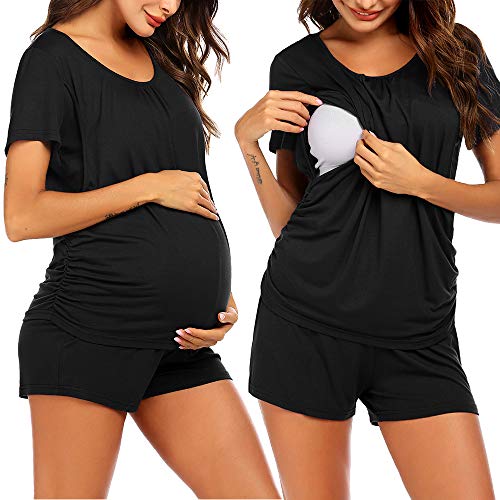 Ekouaer Nursing Pj Sets for Post Pregnancy