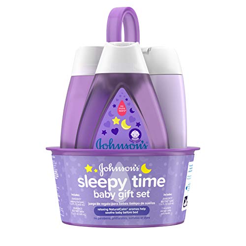 Johnson's Sleepy Time Baby Gift Set, Hypoallergenic & Paraben-Free