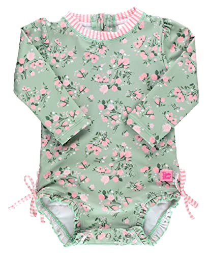 Tea Roses Long Sleeve Rash Guard - 2T