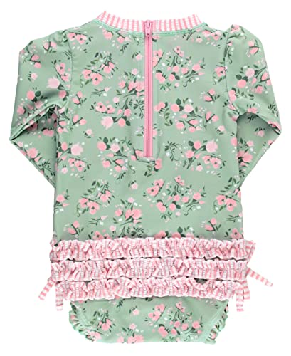 Tea Roses Long Sleeve Rash Guard - 2T
