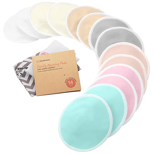 Organic Bamboo Nursing Breast Pads - 14 Pads