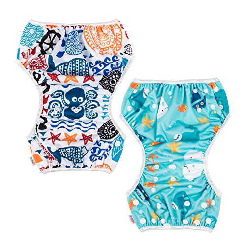 ALVABABY Large Swim Diapers - Reusable & Adjustable