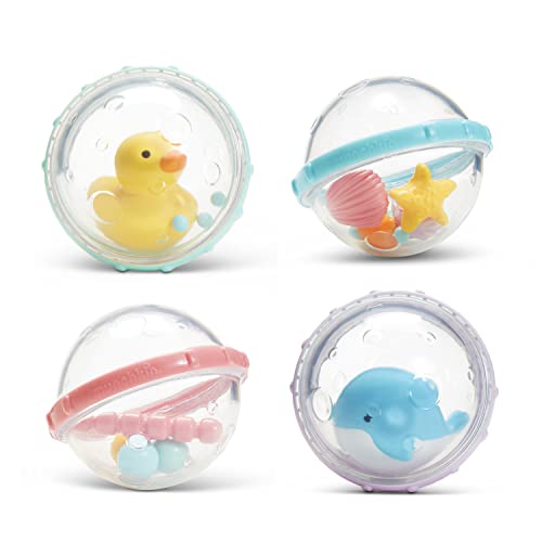 Munchkin Float & Play Bubbles Bath Toy, 4-Pack