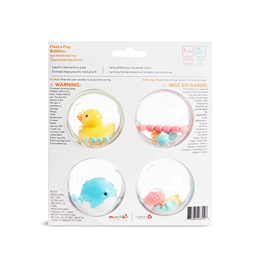 Munchkin Float & Play Bubbles Bath Toy, 4-Pack