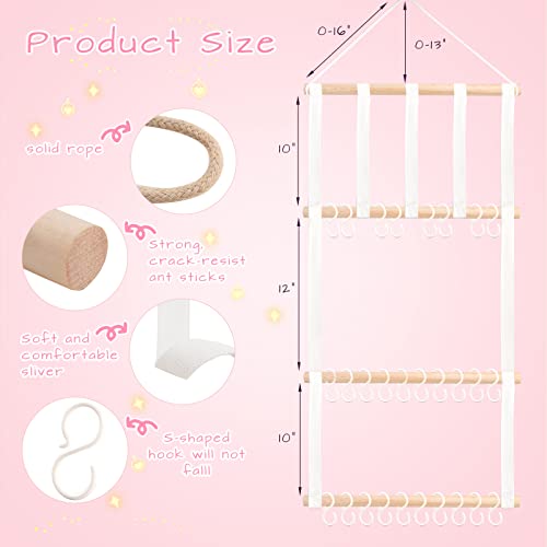 POVETIRE Headband & Hair Bow Organizer for Baby Girls