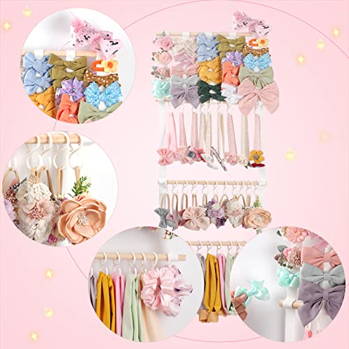POVETIRE Headband & Hair Bow Organizer for Baby Girls