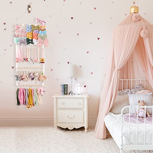 POVETIRE Headband & Hair Bow Organizer for Baby Girls