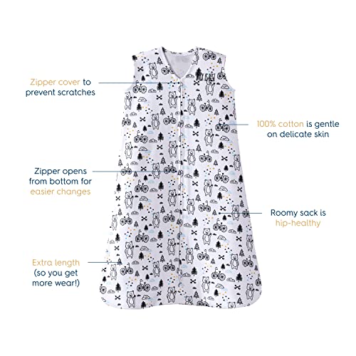 HALO Cotton SleepSack Swaddle Blanket, 6-12 Months